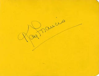 Kay Francis autograph