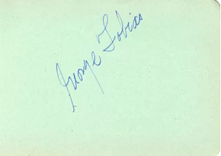 George Tobias autograph
