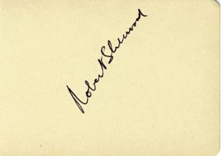 Robert E. Sherwood autograph