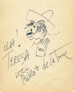 William de la Torre autograph