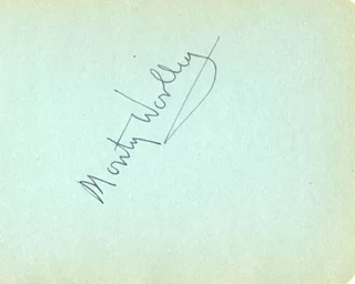 Monty Woolley autograph