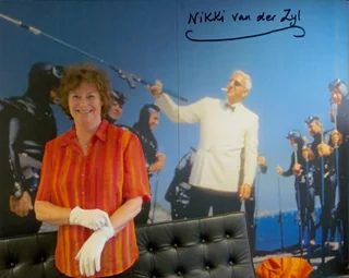 Nikki Van der Zyl autograph