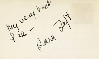 Sara Taft autograph