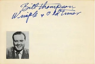 Bill Thompson autograph