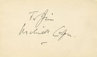 Melville Cooper autograph