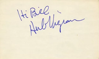 Herb Vigran autograph