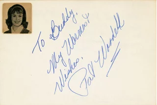 Pat Woodell autograph