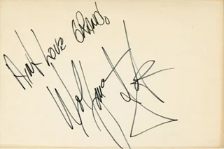 Wolfman Jack autograph Wolfman Jack autograph