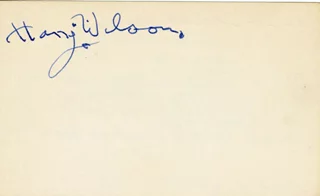 Harry Wilson autograph