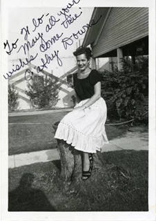 Cathy Downs autograph