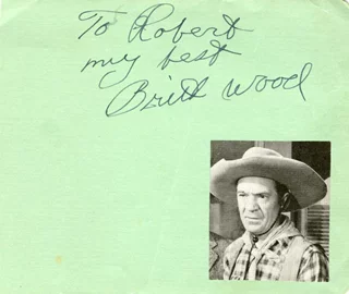 Britt Wood autograph