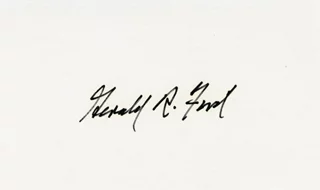 Gerald Ford autograph