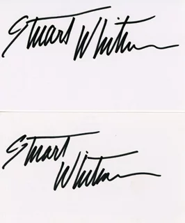 Stuart Whitman autograph