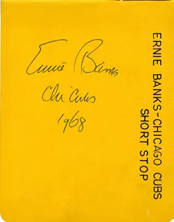 Ernie Banks autograph