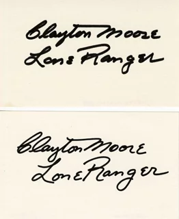 Clayton Moore autograph