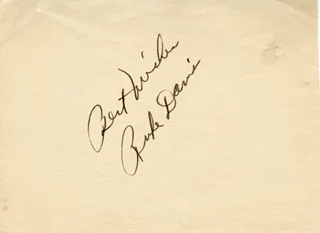 Rufe Davis autograph