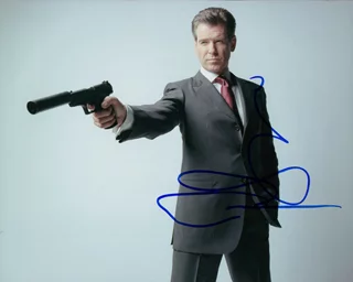 Pierce Brosnan autograph