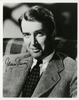 James Stewart autograph