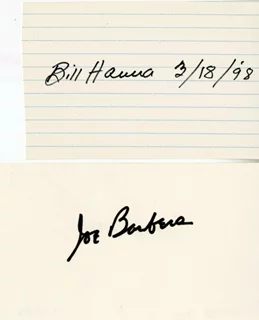 Hanna/Barbera autograph