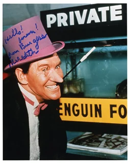 Burgess Meredith autograph