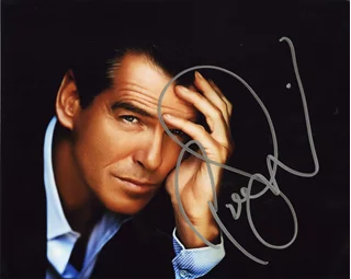 Pierce Brosnan autograph