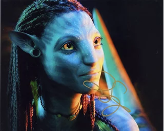 Zoe Saldana autograph