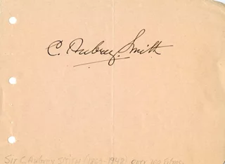 C. Aubrey Smith autograph