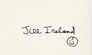 Jill Ireland autograph