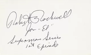 Robert Rockwell autograph