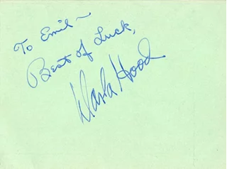 Darla Hood autograph