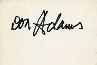 Don Adams autograph