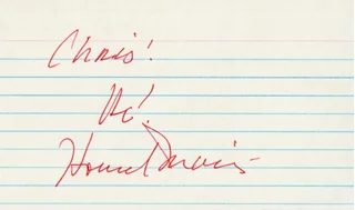 Howard Morris autograph