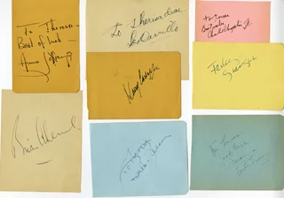 Album Page Lot autograph