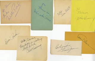 Album Page Lot autograph