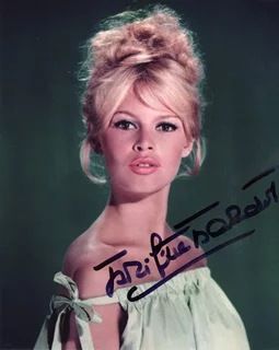 Brigitte Bardot autograph