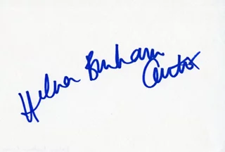 Helena Bonham Carter autograph