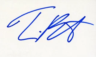 Tim Burton autograph