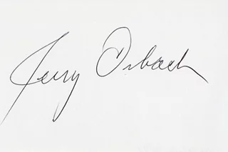 Jerry Orbach autograph