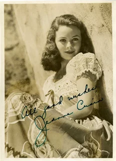 Jeanne Crain autograph
