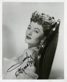 Myrna Loy autograph