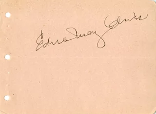Edna May Oliver autograph