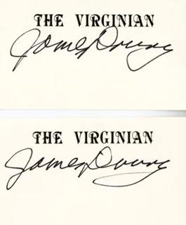 James Drury autograph