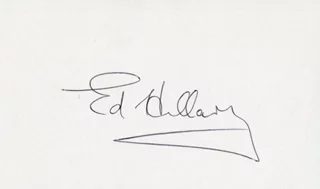 Sir Edmund Hillary autograph