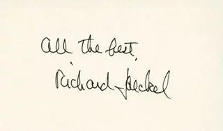 Richard Jaeckel autograph