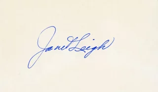 Janet Leigh autograph