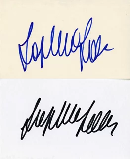 Sophia Loren autograph