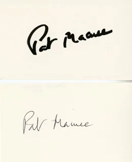 Patrick MacNee autograph