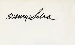 Henry Silva autograph
