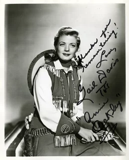 Gail Davis autograph
