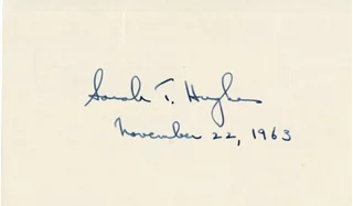 Sarah T. Hughes autograph